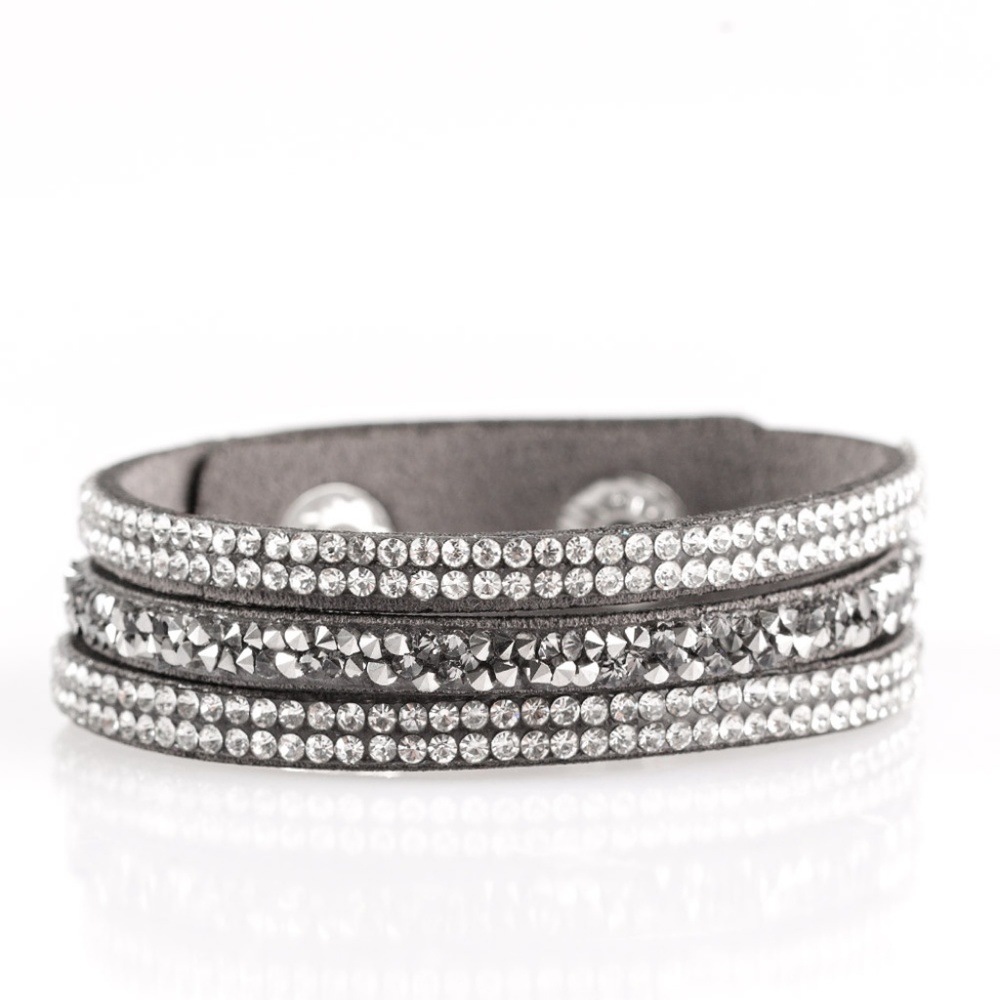 Mega Glam Bracelet | Grey